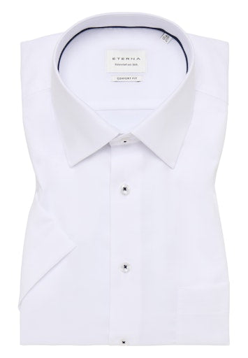 Hemden korte mouw wit ETERNA