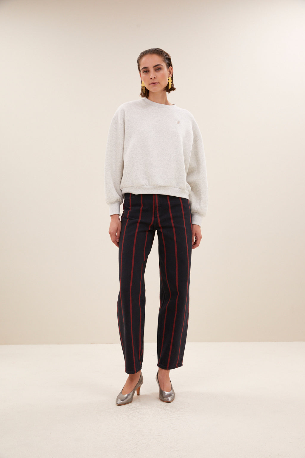 Sweaters grijs by-bar