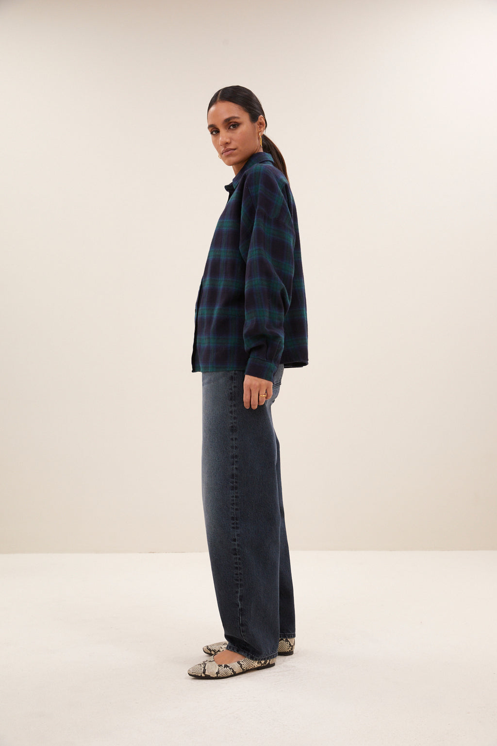 Blouses lange mouw groen by-bar