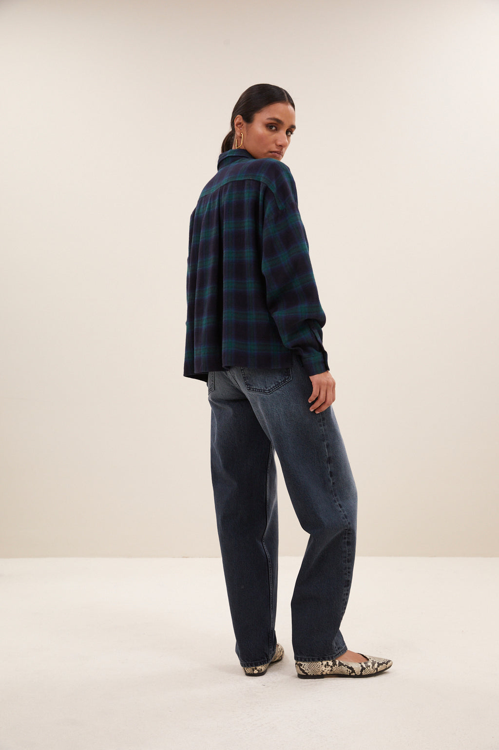 Blouses lange mouw groen by-bar