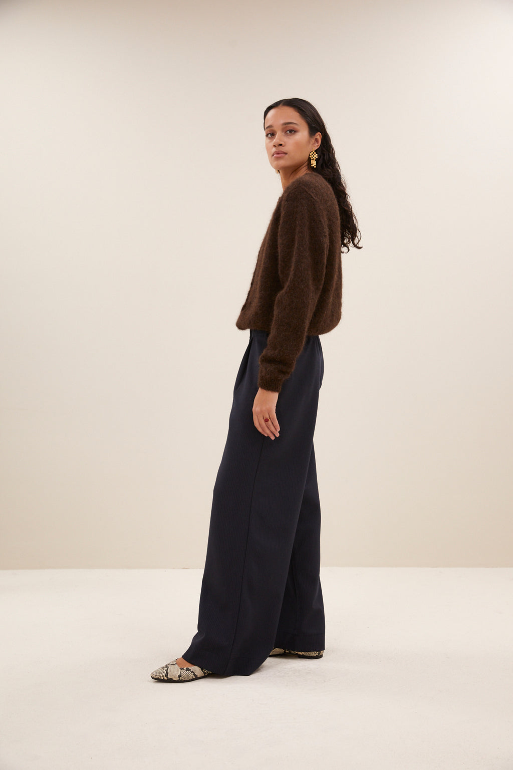 Cardigans bruin by-bar