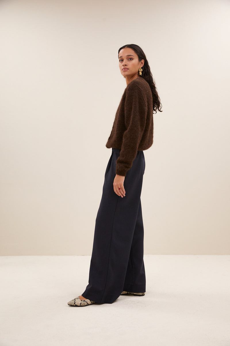 Cardigans bruin by-bar