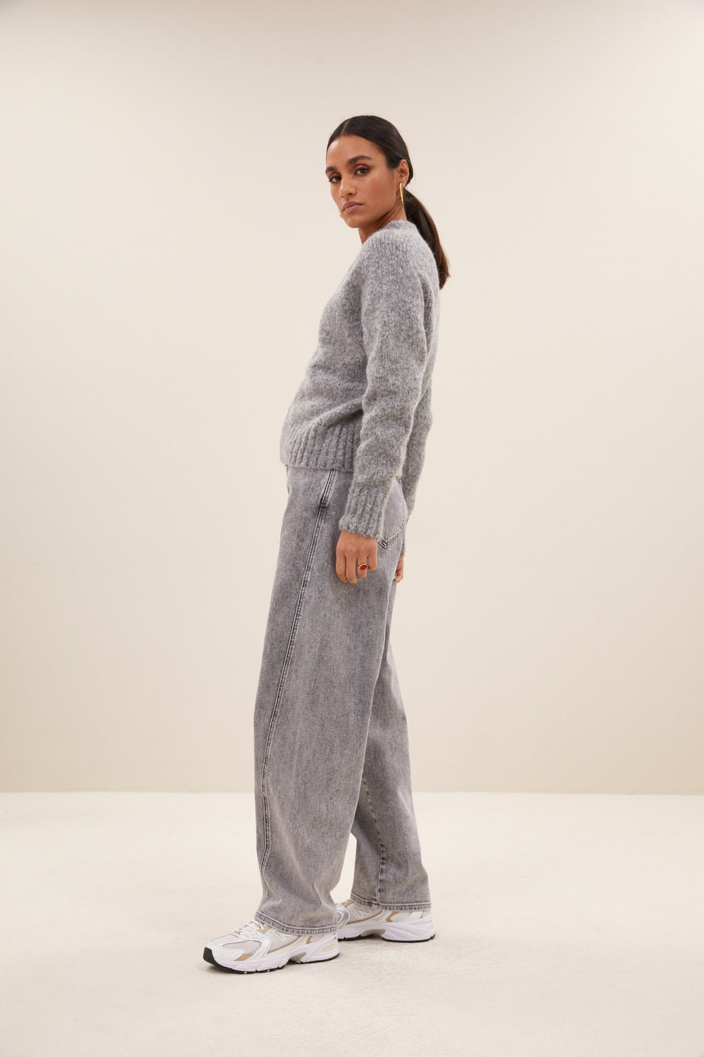 Cardigans grijs by-bar