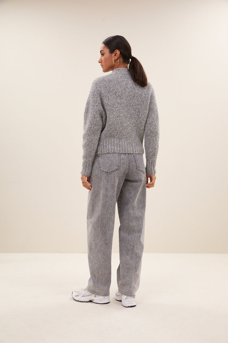 Cardigans grijs by-bar