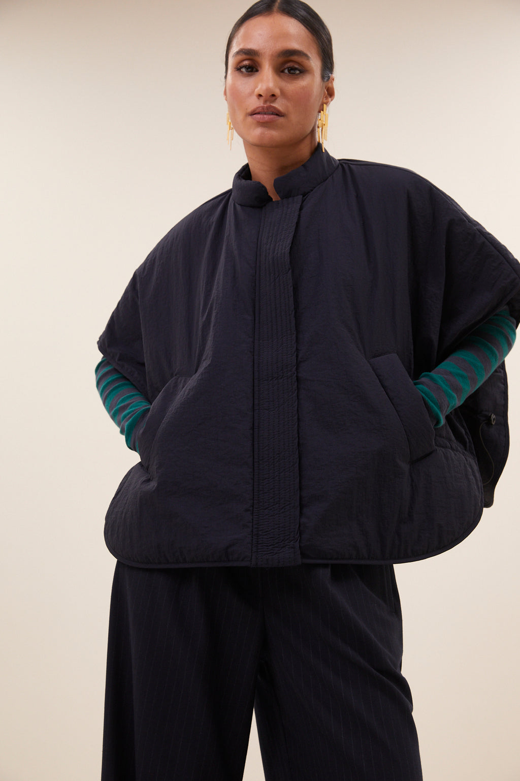 Bodywarmers navy by-bar