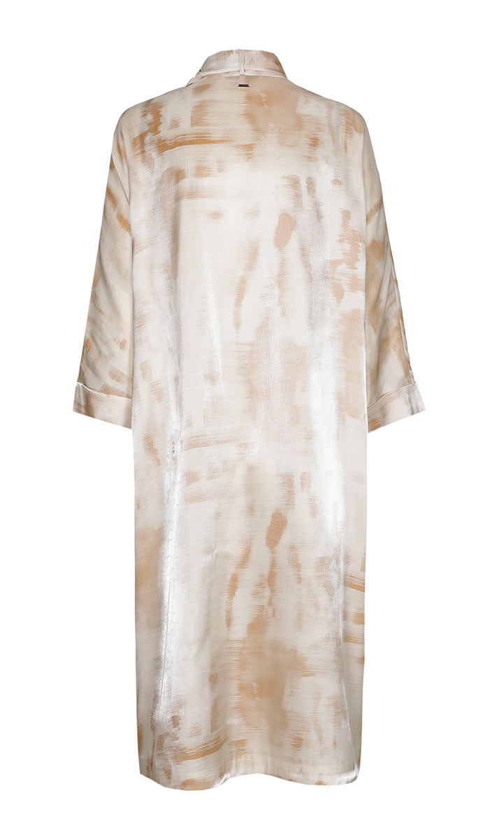 Jurken lange mouw bruin Xandres