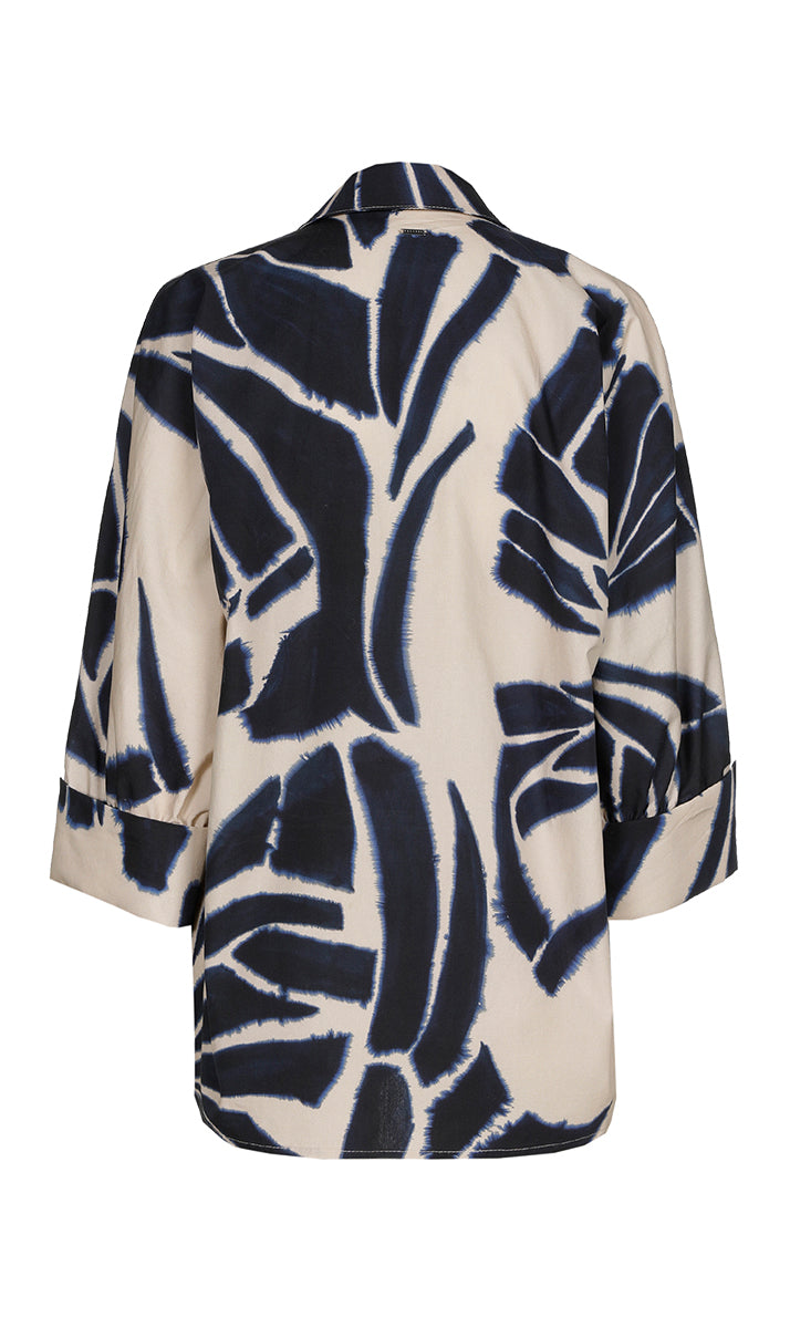 Blouses lange mouw blauw Xandres