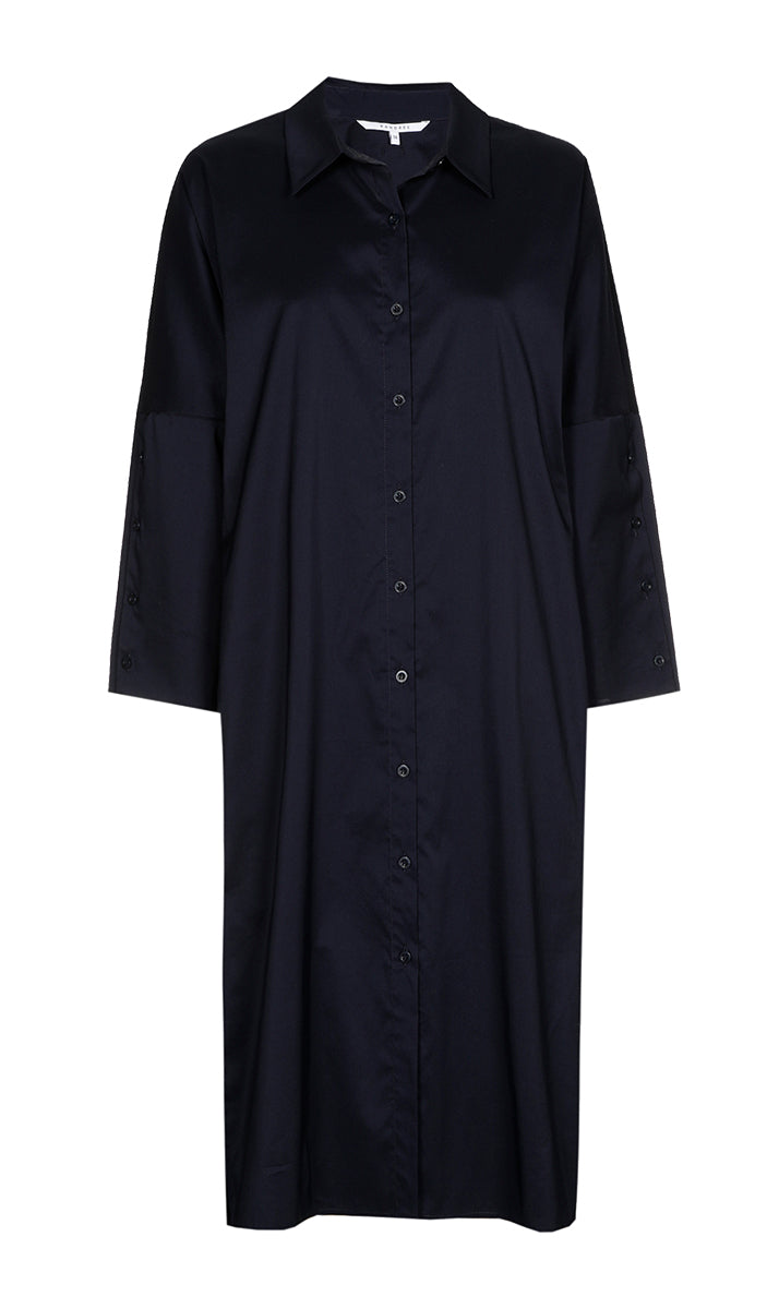 Jurken lange mouw blauw Xandres