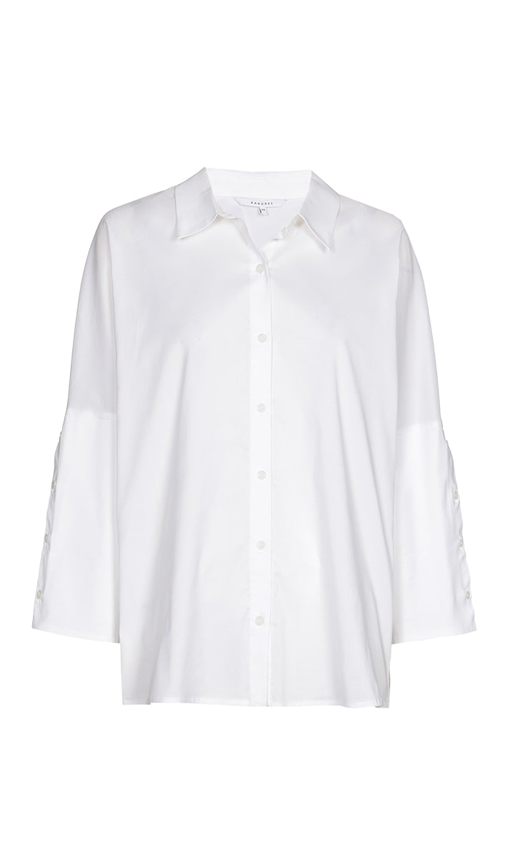 Blouses lange mouw wit Xandres