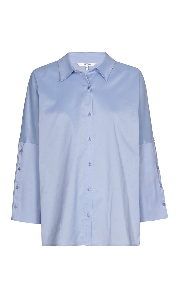 Blouses lange mouw blauw Xandres