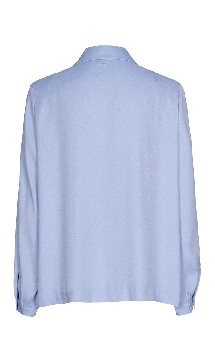 Blouses lange mouw blauw Xandres