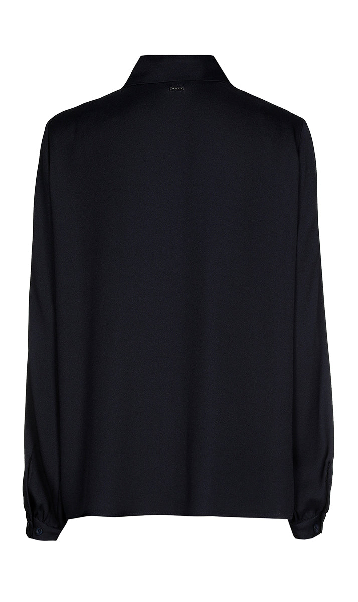 Blouses lange mouw navy Xandres