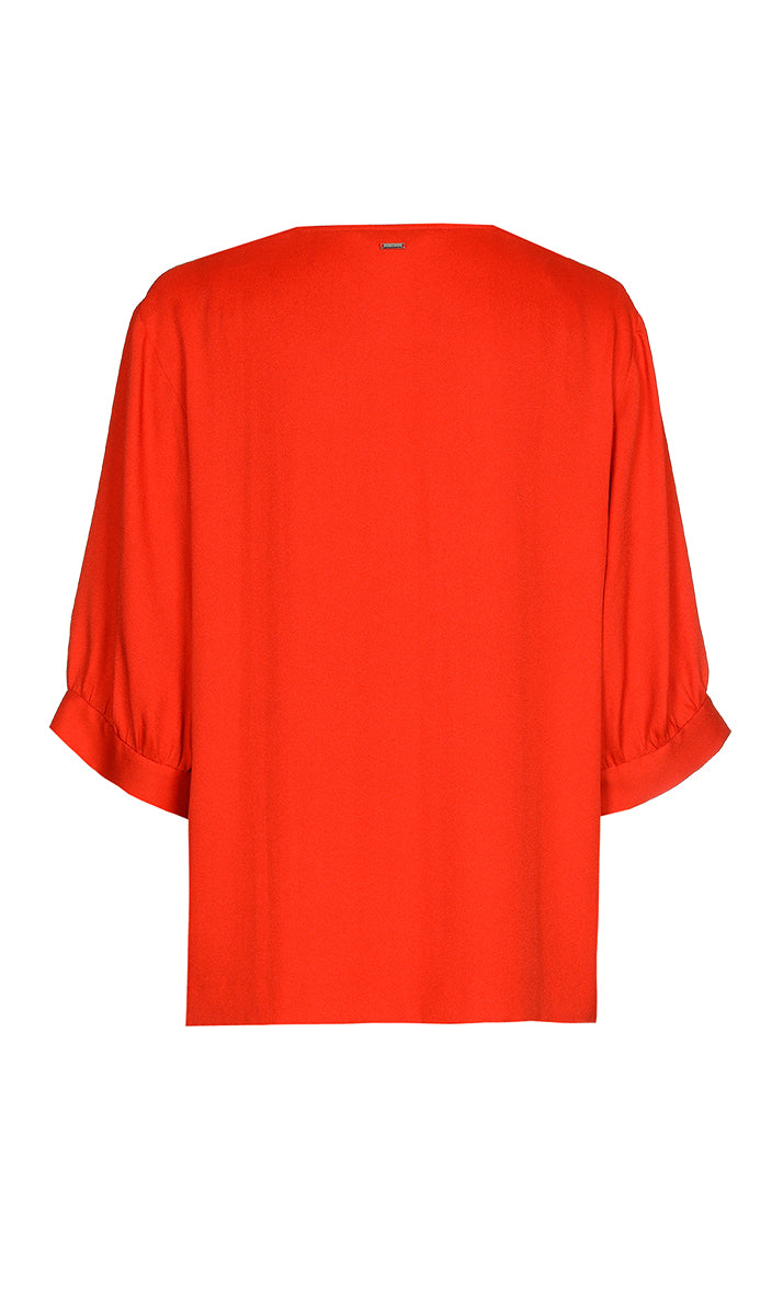 Blouses lange mouw rood Xandres