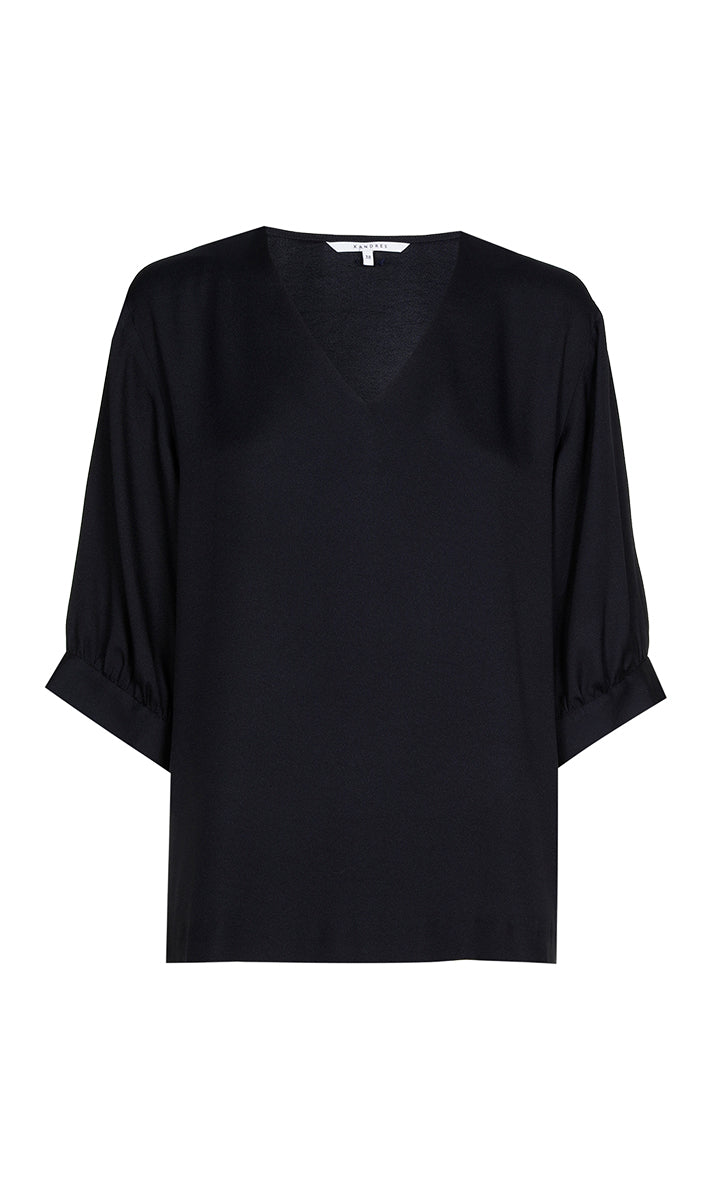 Blouses lange mouw navy Xandres