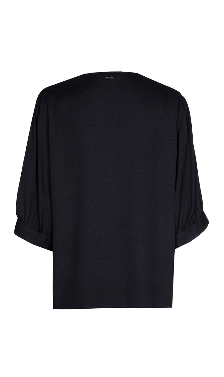 Blouses lange mouw navy Xandres