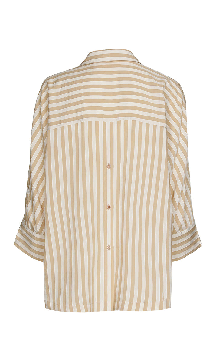 Blouses lange mouw bruin Xandres