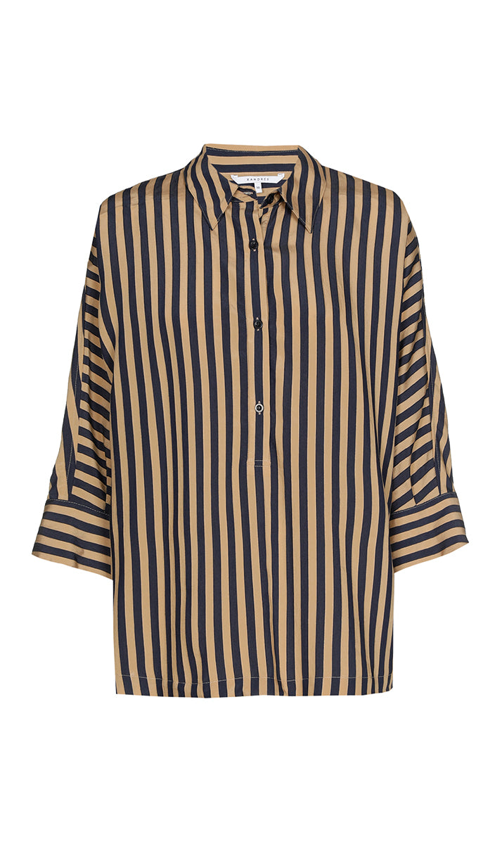 Blouses lange mouw blauw Xandres