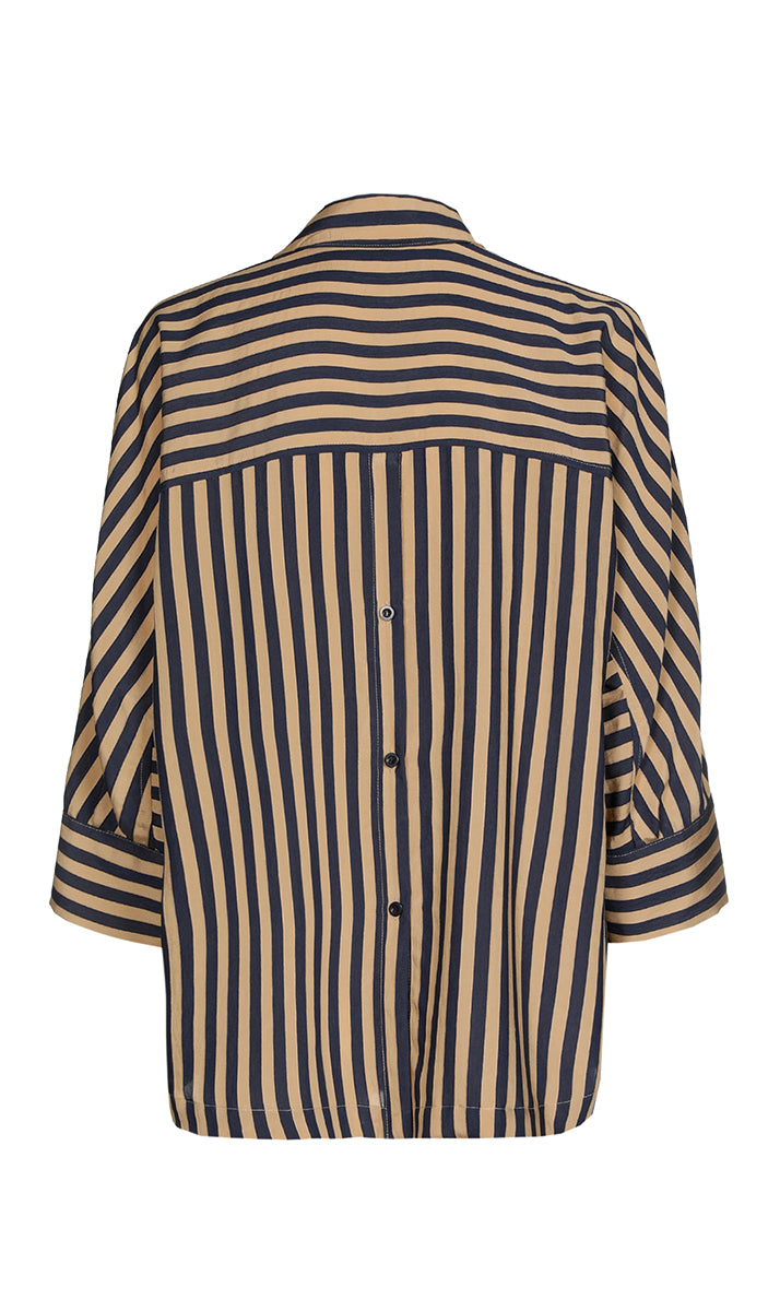 Blouses lange mouw blauw Xandres