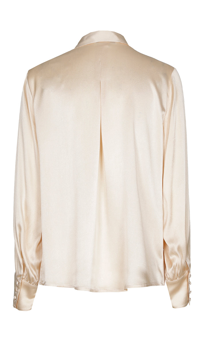 Blouses lange mouw beige Xandres
