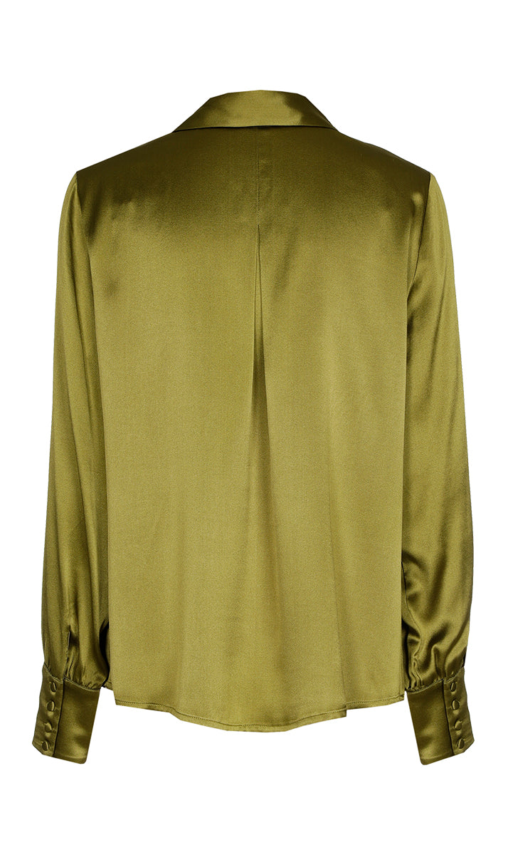 Blouses lange mouw groen Xandres