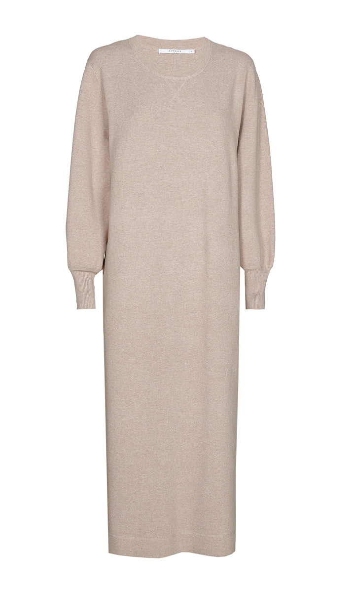 Jurken lange mouw bruin Xandres