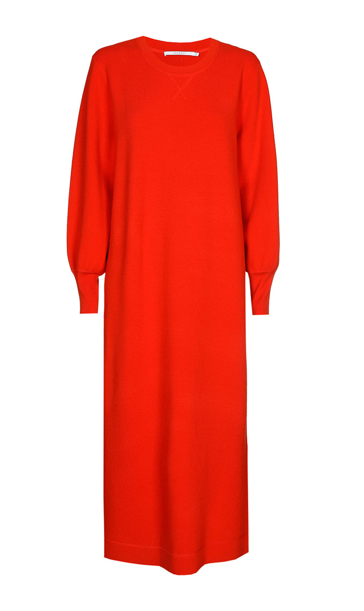 Jurken lange mouw rood Xandres