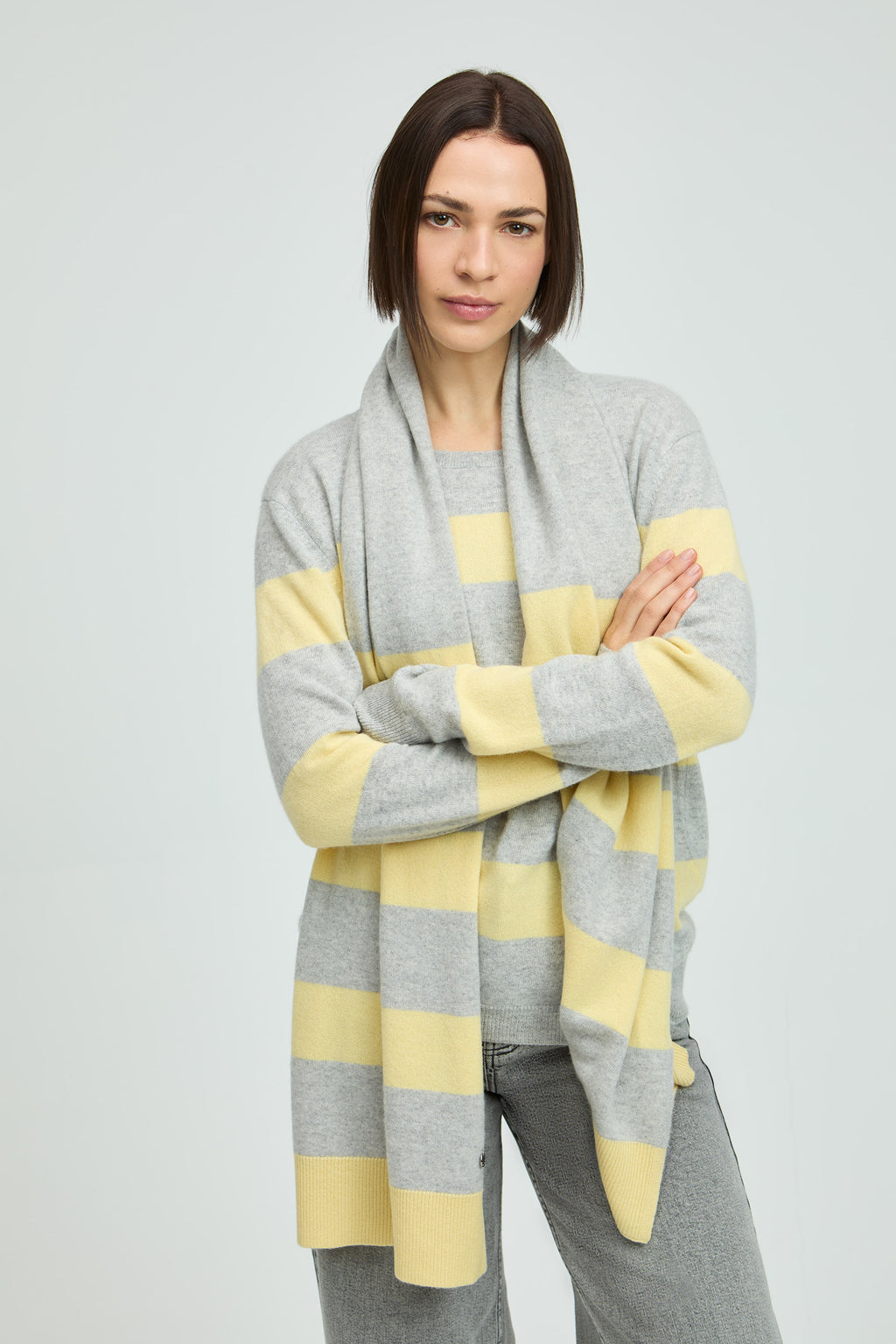 Sjaals grijs Xandres