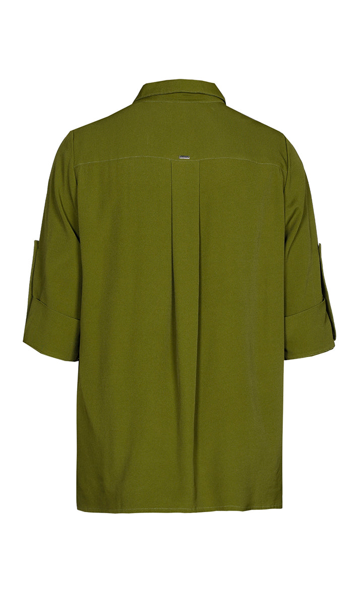 Blouses korte mouw groen Xandres Gold