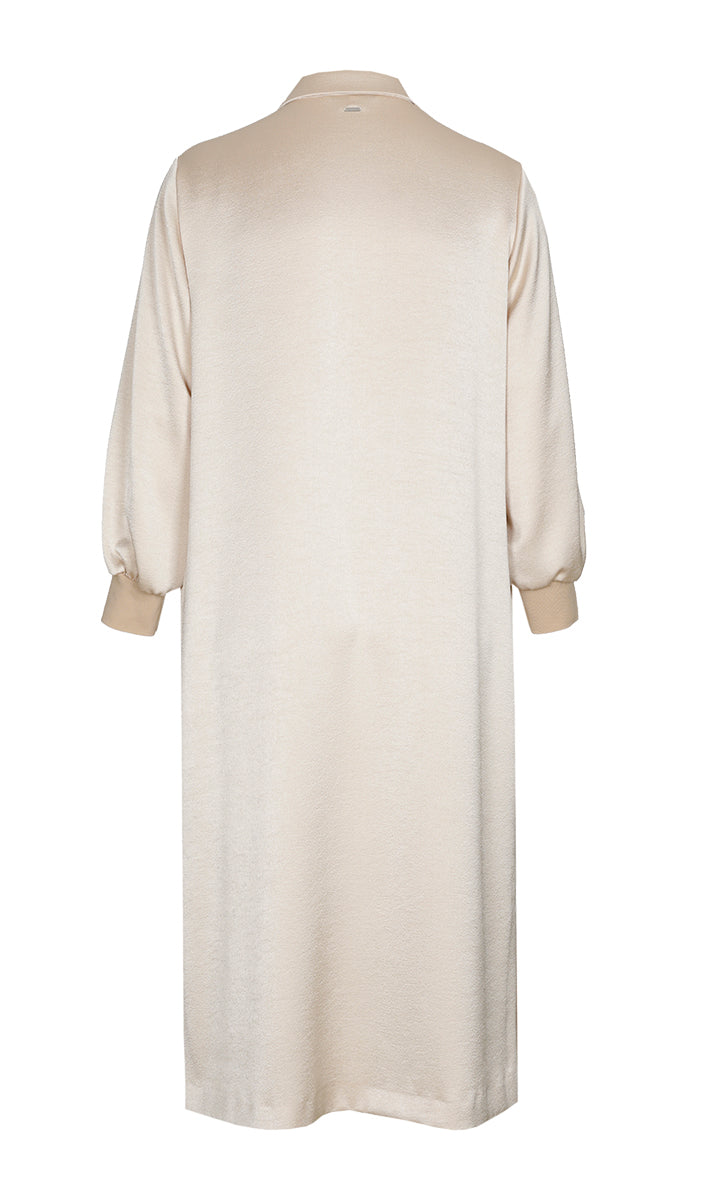 Jurken lange mouw beige Xandres Gold