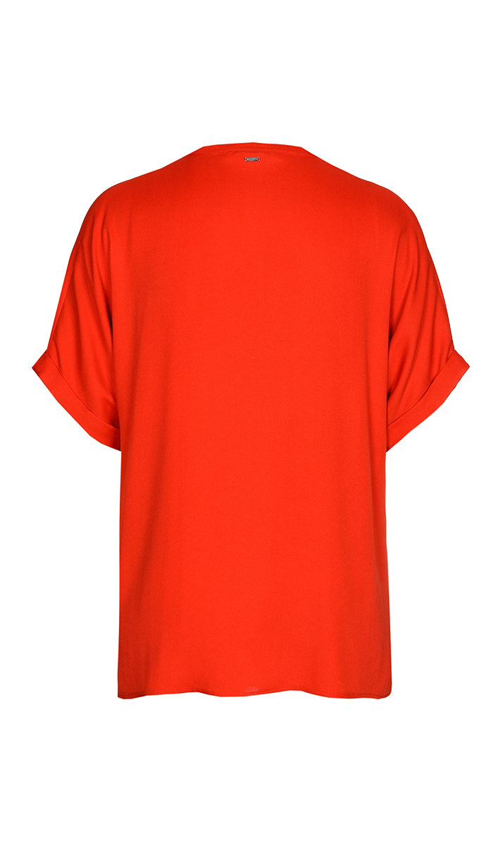 Blouses korte mouw rood Xandres Gold