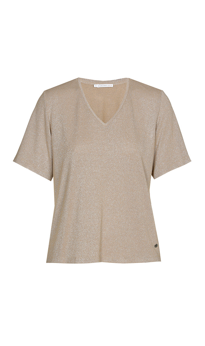 T-shirts korte mouw bruin Xandres Gold