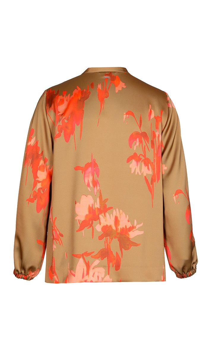 Blouses lange mouw bruin Xandres Gold