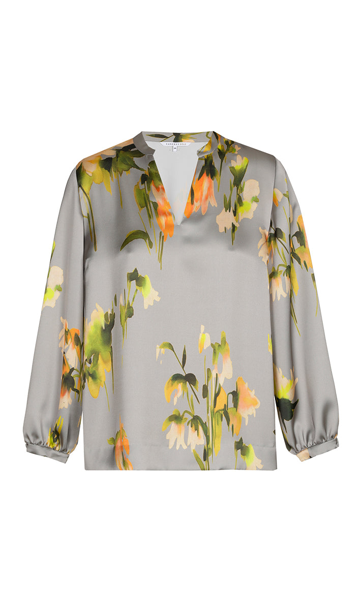 Blouses lange mouw grijs Xandres Gold