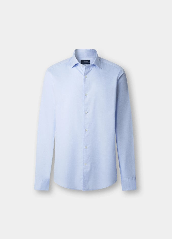 Hemden lange mouw blauw Façonnable