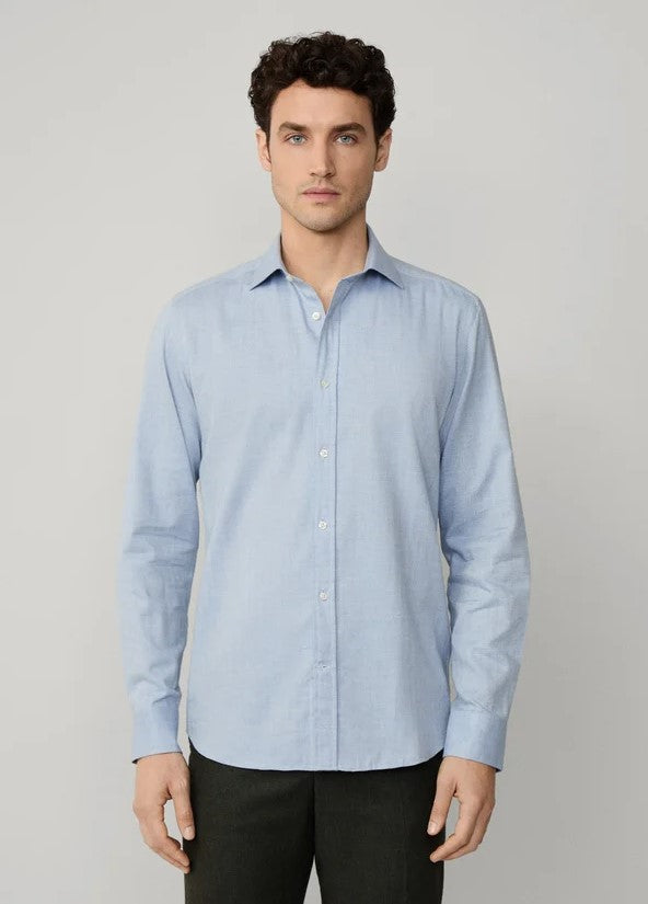 Hemden lange mouw blauw Façonnable