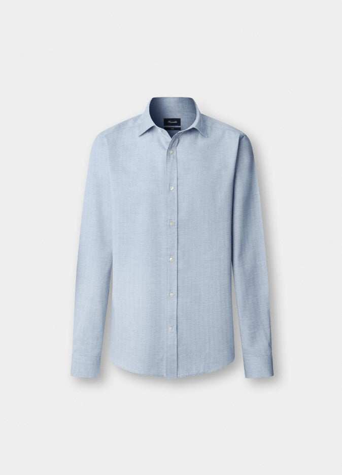 Hemden lange mouw blauw Façonnable