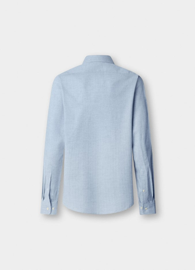 Hemden lange mouw blauw Façonnable