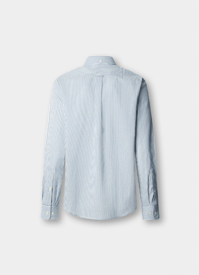 Hemden lange mouw blauw Façonnable