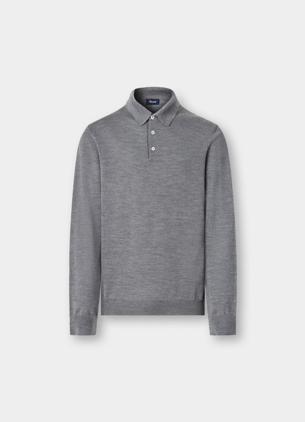 Polo's lange mouw grijs Façonnable