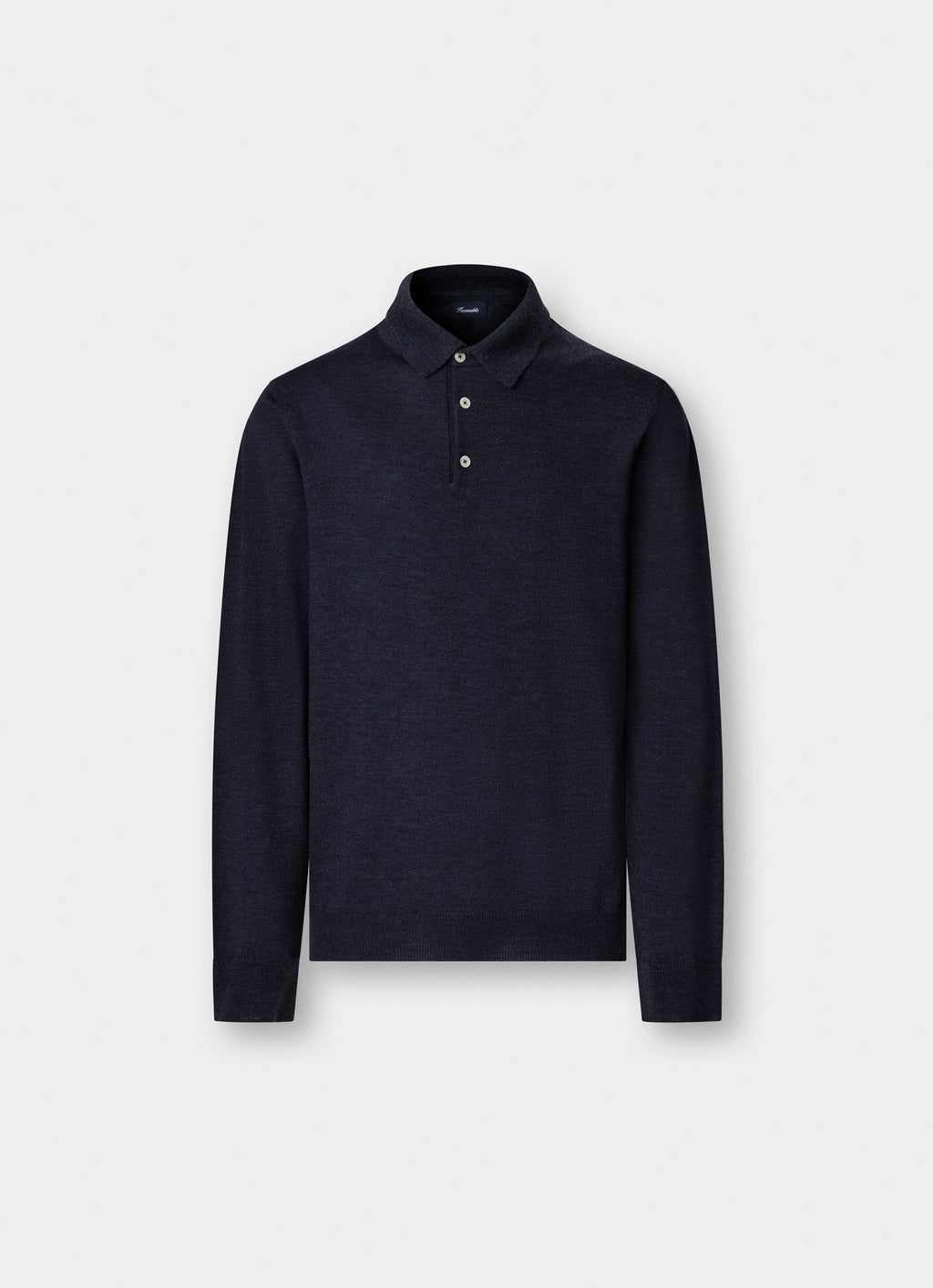Polo's lange mouw navy Façonnable