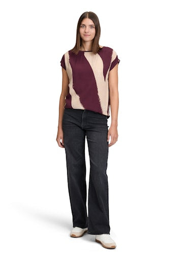 Blouses korte mouw rood Betty & Co