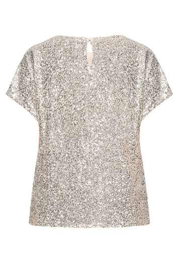 Blouses korte mouw beige Betty & Co