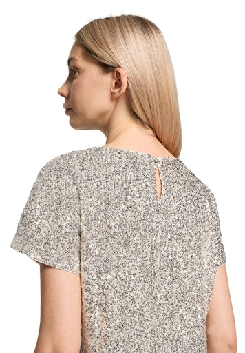Blouses korte mouw beige Betty & Co