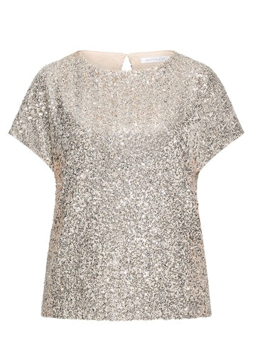 Blouses korte mouw beige Betty & Co