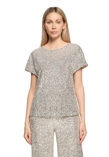 Blouses korte mouw beige Betty & Co