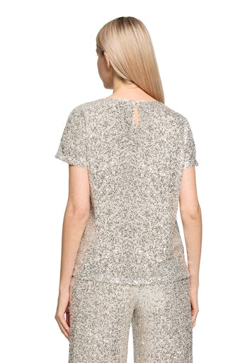 Blouses korte mouw beige Betty & Co