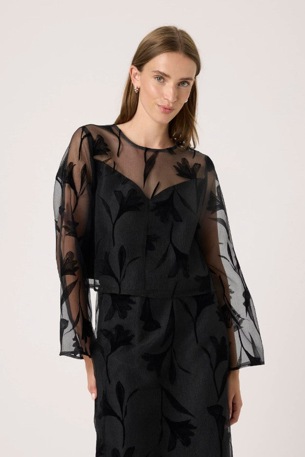 Blouses lange mouw zwart Soaked In Luxury