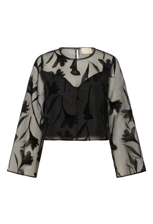 Blouses lange mouw zwart Soaked In Luxury