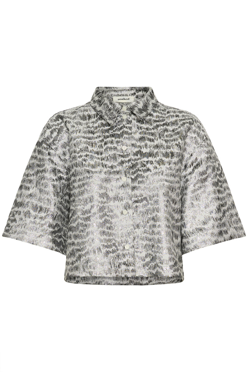 Blouses korte mouw zilver Soaked In Luxury