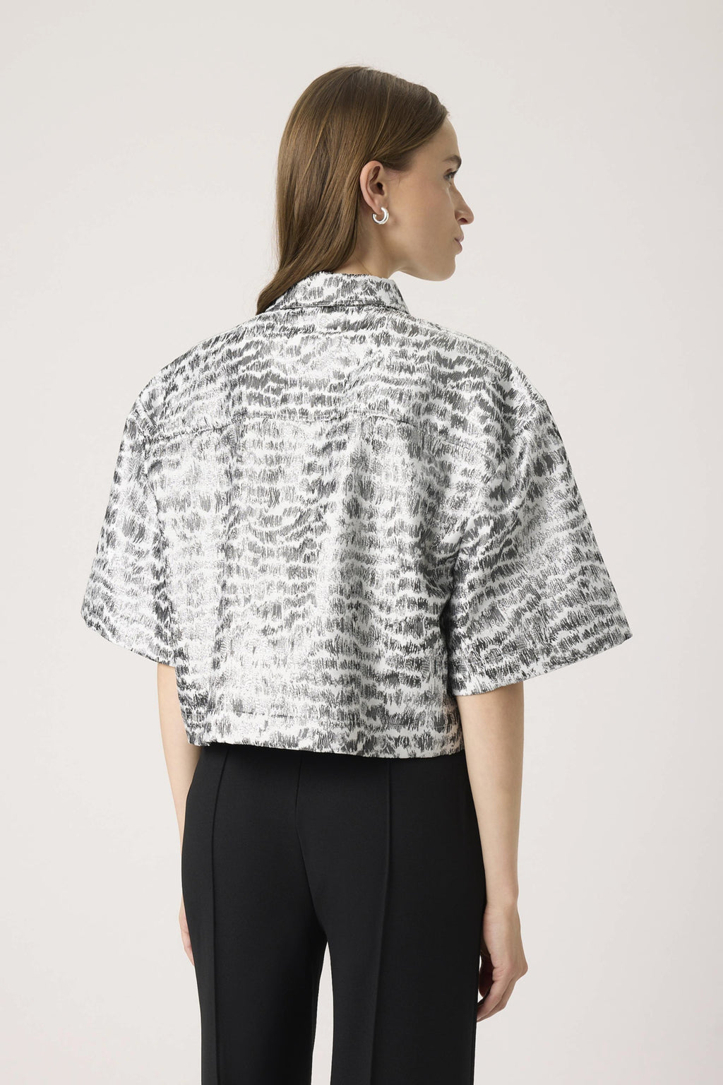 Blouses korte mouw zilver Soaked In Luxury